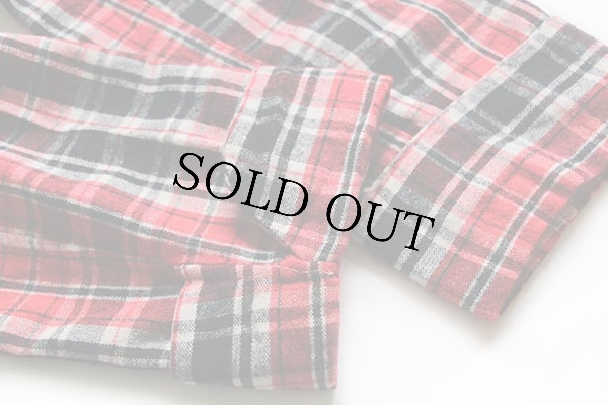 画像7: 60s PILGRIMピルグリム チェック ショールカラー ウールガウン M (7)