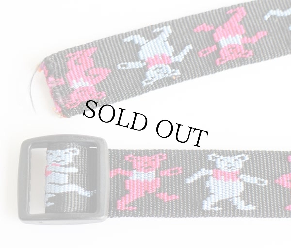 画像2: GRATEFUL DEAD グレイトフルデッド ダンシングベア ナイロン ウェブベルト (2)