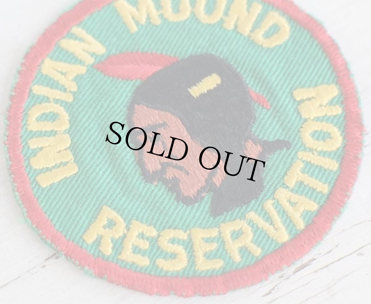 画像3: ビンテージ INDIAN MOUND RESERVATION インディアンヘッド パッチ★A ワッペン (3)