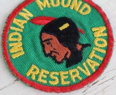 画像3: ビンテージ INDIAN MOUND RESERVATION インディアンヘッド パッチ★A ワッペン (3)