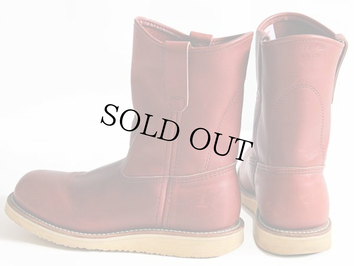 画像2: 90s USA製 REDWINGレッドウイング 2276 PT91 スチールトゥ ペコスブーツ オロラセット 赤茶 7D (2)