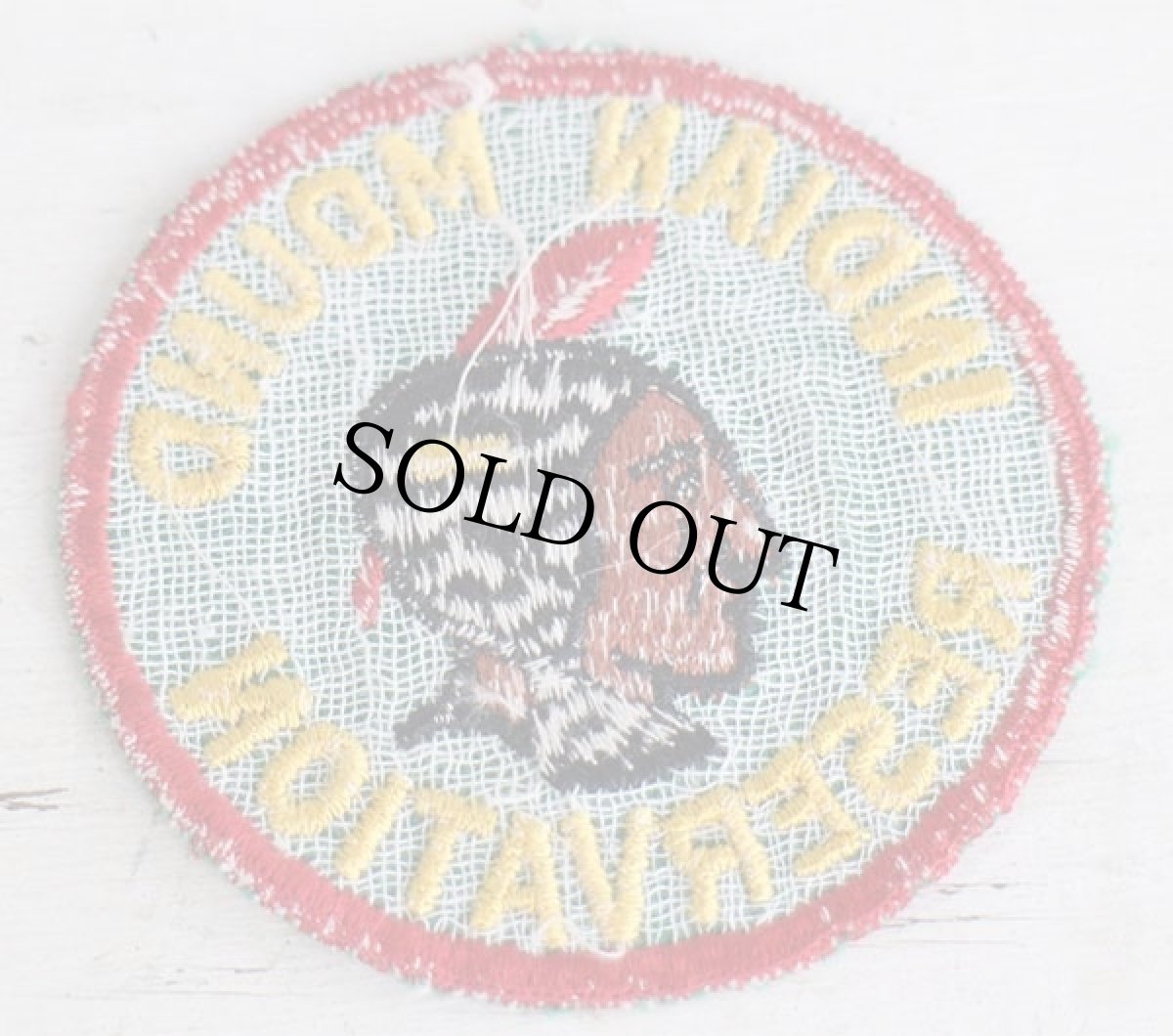 画像2: ビンテージ INDIAN MOUND RESERVATION インディアンヘッド パッチ★A ワッペン (2)