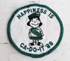 画像1: 60s HAPPINESS IS CA DO IT 68 ルーシー パッチ★ワッペン スヌーピー (1)