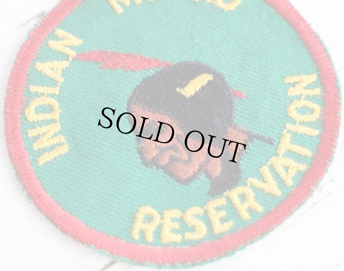 画像3: ビンテージ INDIAN MOUND RESERVATION インディアンヘッド パッチ★B ワッペン (3)