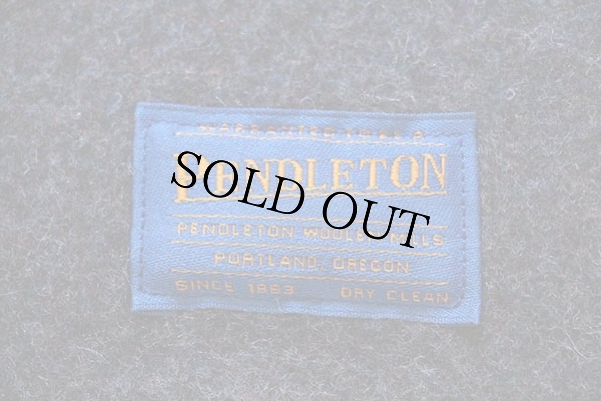 画像3: 90s USA製 PENDLETONペンドルトン YAKIMA ランダムボーダー ウール ブランケット (3)