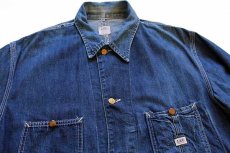画像3: 60s USA製 Leeリー 91-J JELT DENIMジェルトデニム カバーオール 44 (3)