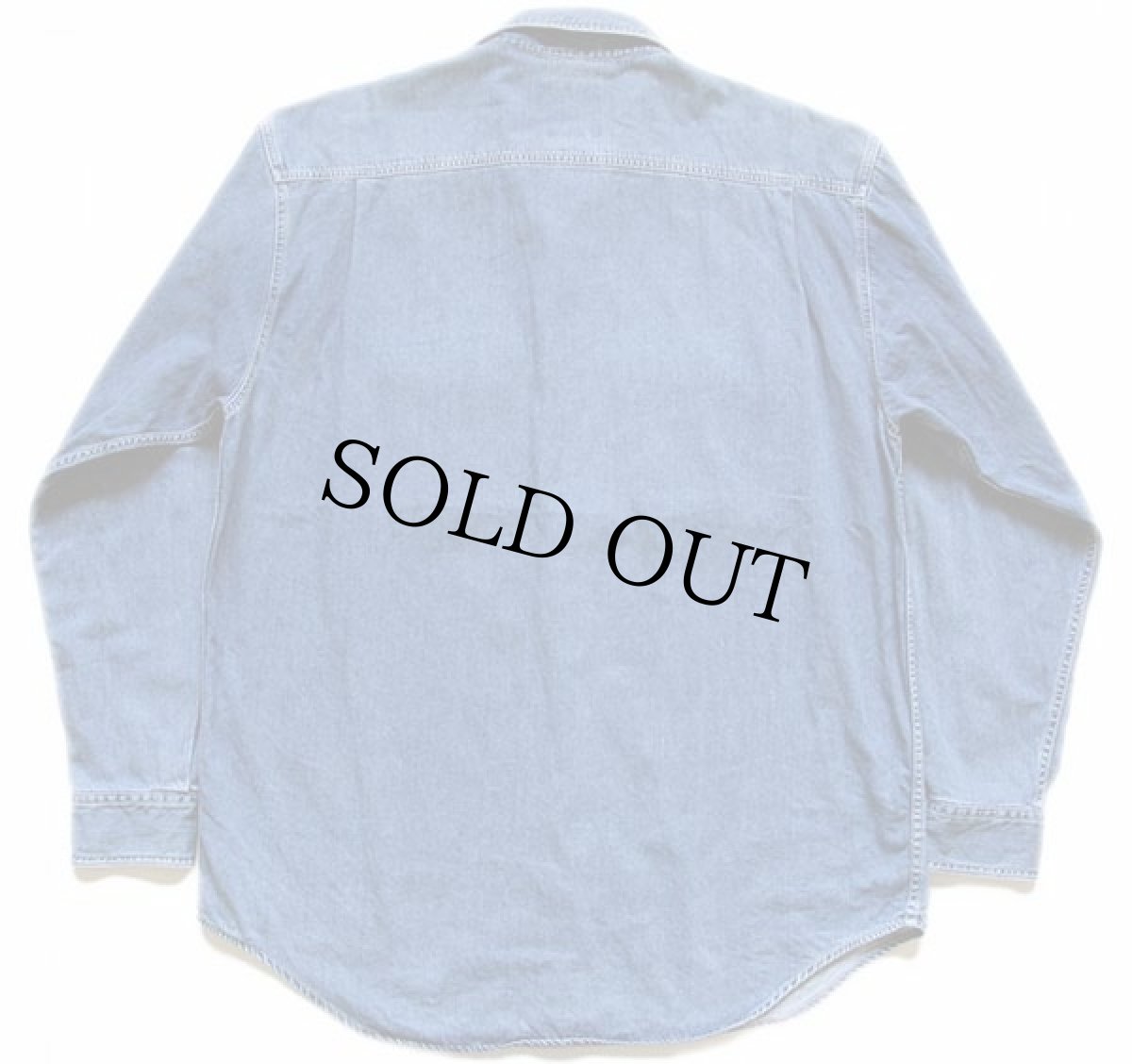 画像2: 90s BANANA REPUBLICバナナリパブリック コットン デニムシャツ XL (2)