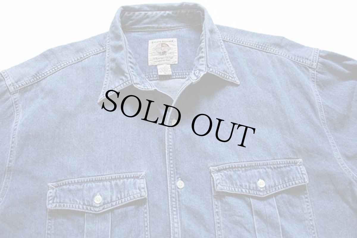 画像3: 90s BANANA REPUBLICバナナリパブリック コットン デニムシャツ XL (3)