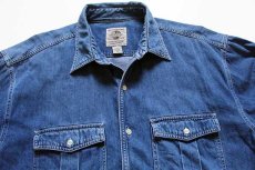 画像3: 90s BANANA REPUBLICバナナリパブリック コットン デニムシャツ XL (3)