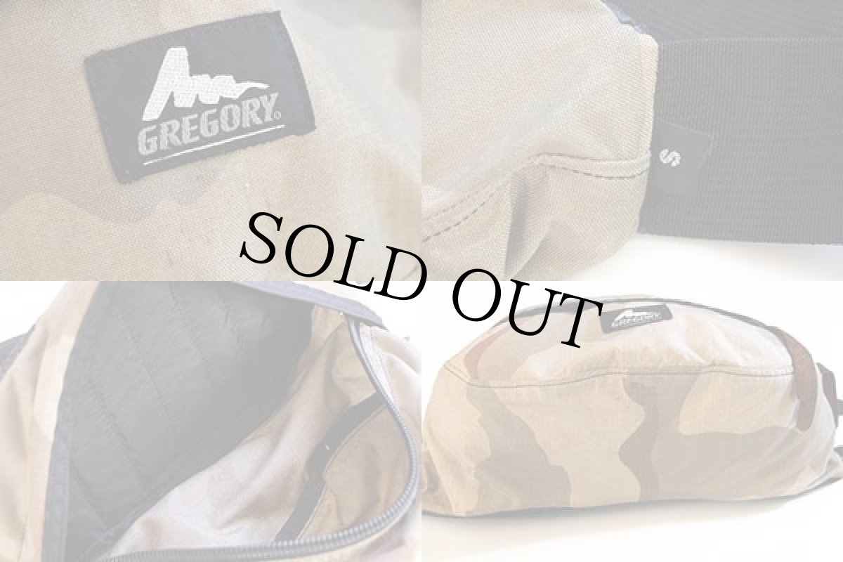画像3: 00s USA製 GREGORYグレゴリー 銀文字タグ テールメイト デザートカモ ナイロン ウエストバッグ S (3)