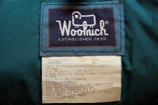 画像4: 90s USA製 Woolrichウールリッチ ナイロン ダウンベスト 緑 S (4)