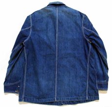 画像2: 60s USA製 Leeリー 91-J JELT DENIMジェルトデニム カバーオール 44 (2)