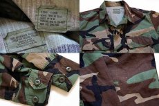 画像3: 90s 米軍 U.S.ARMY ウッドランドカモ BDU ジャケット XS-XS (3)