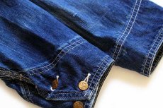画像7: 60s USA製 Leeリー 91-J JELT DENIMジェルトデニム カバーオール 44 (7)