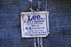 画像4: 60s USA製 Leeリー 91-J JELT DENIMジェルトデニム カバーオール 44 (4)