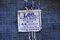 画像4: 70s USA製 Leeリー 91-J JELT DENIMジェルトデニム カバーオール 44 (4)