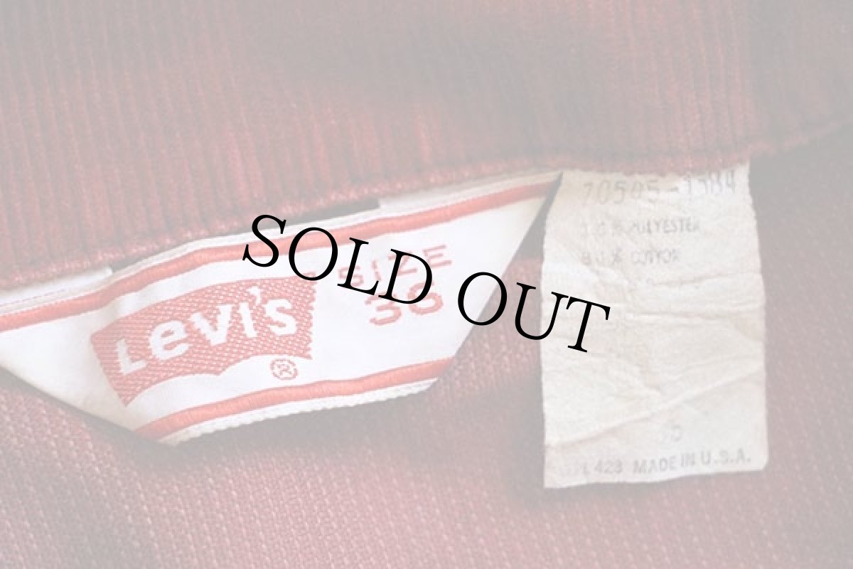 画像4: 70s USA製 Levi'sリーバイス 70505 コーデュロイジャケット 赤 36 (4)