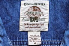 画像4: 90s BANANA REPUBLICバナナリパブリック コットン デニムシャツ XL (4)