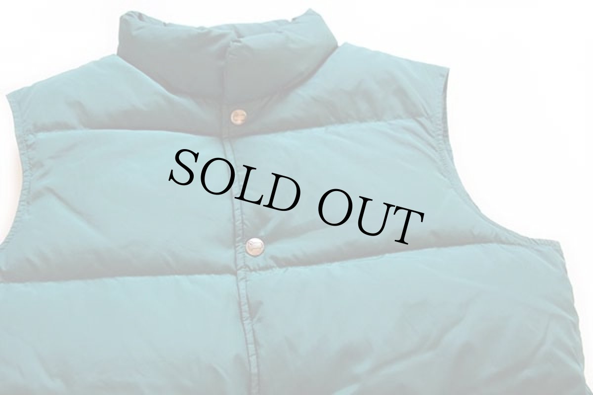 画像3: 90s USA製 Woolrichウールリッチ ナイロン ダウンベスト 緑 S (3)