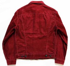 画像2: 70s USA製 Levi'sリーバイス 70505 コーデュロイジャケット 赤 36 (2)