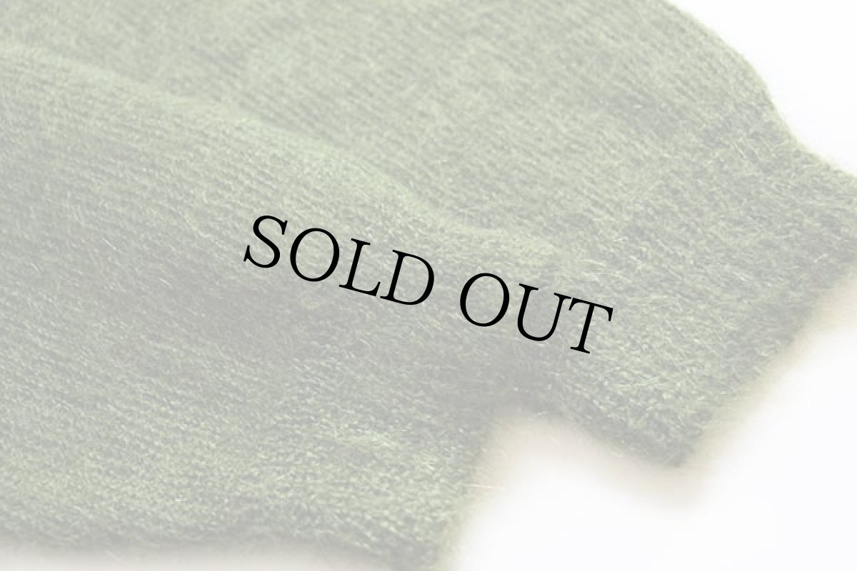 画像6: 60s UNKNOWN モヘヤ ニット カーディガン 緑 (6)