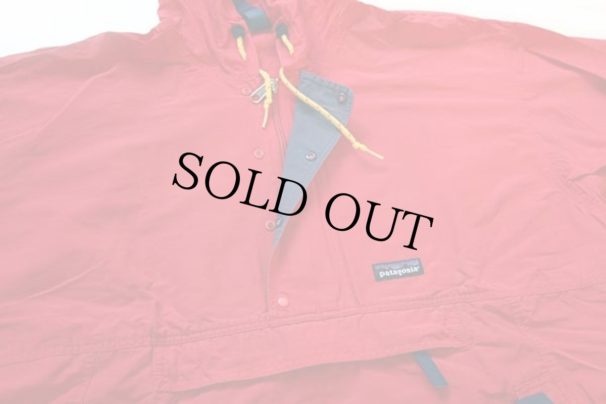 画像5: 90s patagoniaパタゴニア バギーズプルオーバー ナイロンパーカー 赤 M★雪なしタグ アノラック (5)