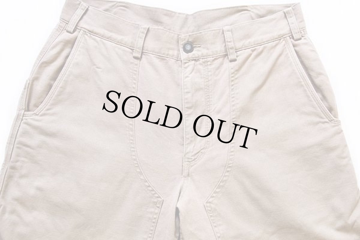 画像4: 90s patagoniaパタゴニア ダブルニー オーガニックコットン スタンドアップ パンツ グレーベージュ w33 (4)