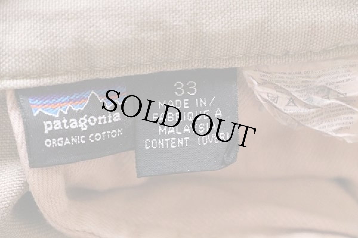 画像6: 90s patagoniaパタゴニア ダブルニー オーガニックコットン スタンドアップ パンツ グレーベージュ w33 (6)