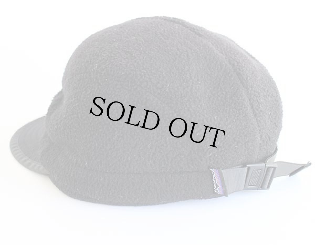 画像4: 90s USA製 patagoniaパタゴニア シンチラ ダックビル フリースキャップ 黒 L (4)