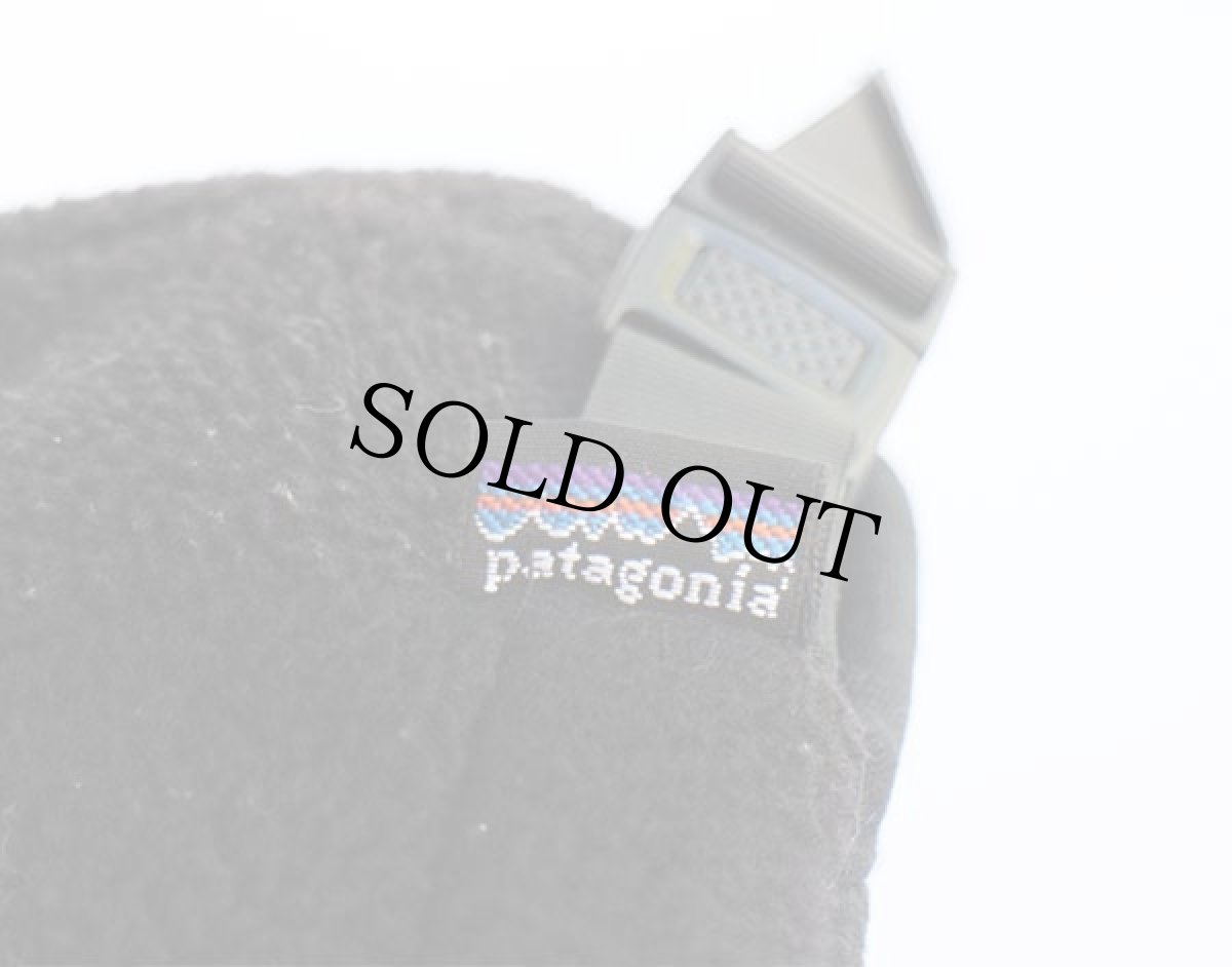画像7: 90s USA製 patagoniaパタゴニア シンチラ ダックビル フリースキャップ 黒 L (7)
