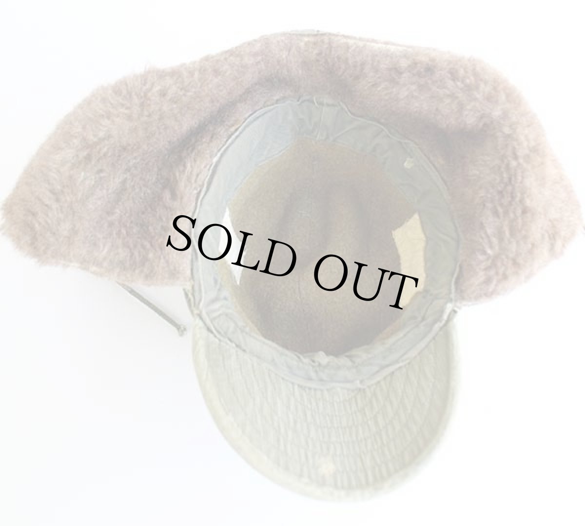 画像7: 50s 米軍 U.S.ARMY M-51 アルパカ パイルキャップ オリーブドラブ★M-Q1 (7)