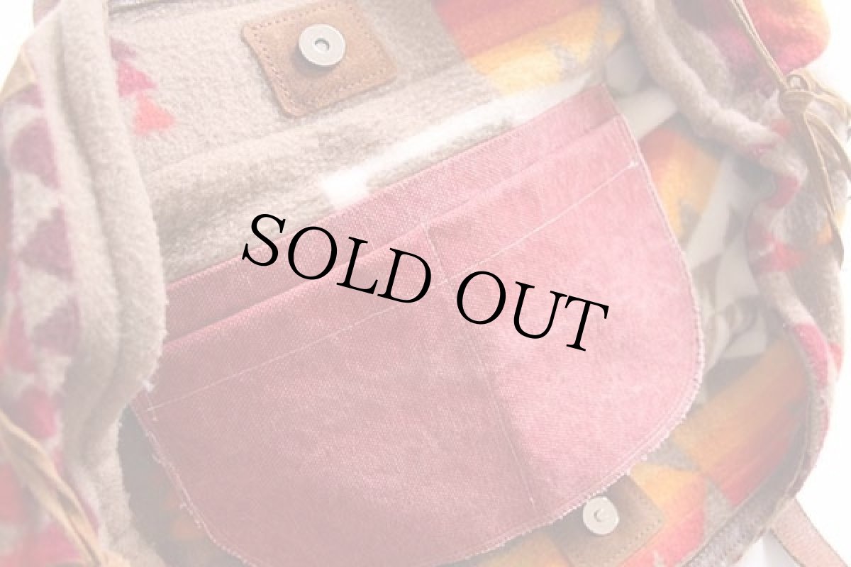 画像7: estellon ネイティブ柄 ウール ブランケット トートバッグ★チーフジョセフ (7)