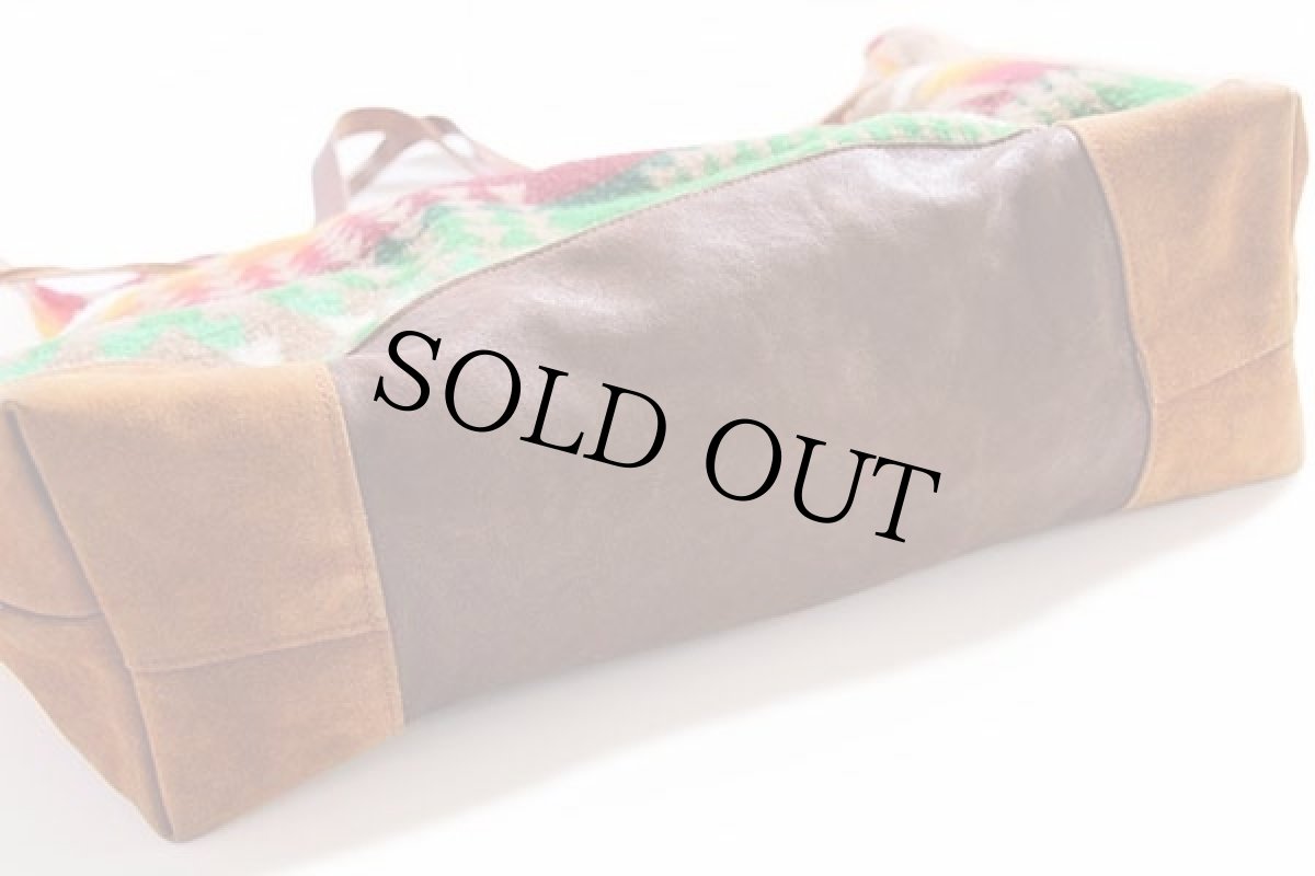 画像3: estellon ネイティブ柄 ウール ブランケット トートバッグ★チーフジョセフ (3)