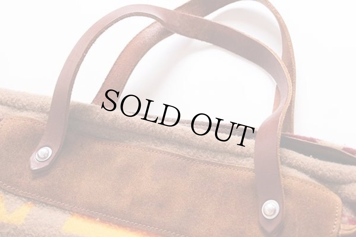 画像5: estellon ネイティブ柄 ウール ブランケット トートバッグ★チーフジョセフ (5)