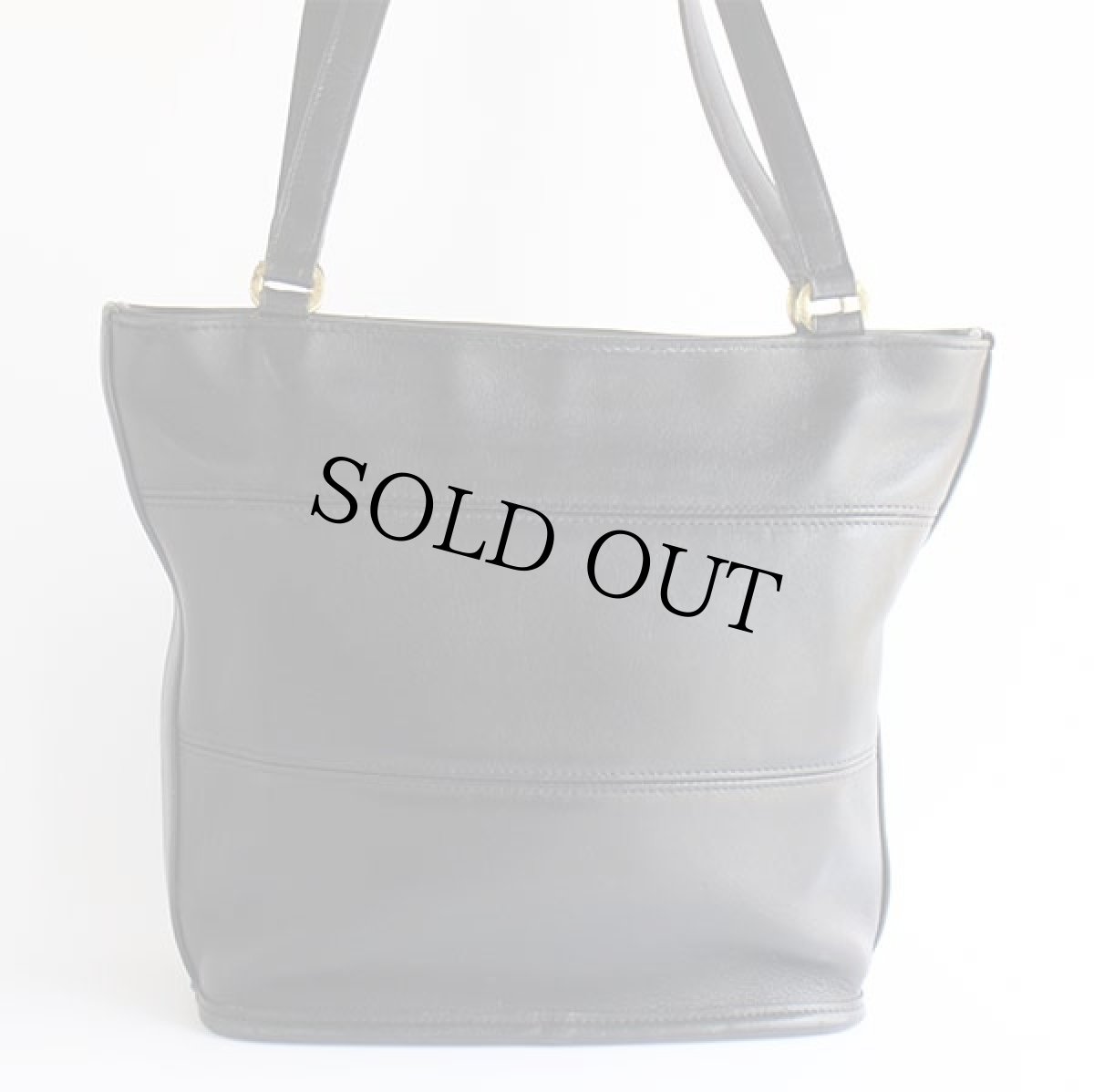 画像2: USA製 COACH オールド コーチ レザー トートバッグ 黒★9098 (2)