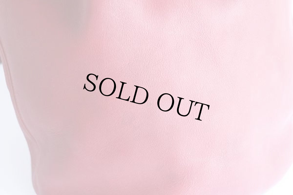 画像9: USA製 COACH オールド コーチ バケツ型 巾着 レザー ワンショルダーバッグ 赤★9929 (9)