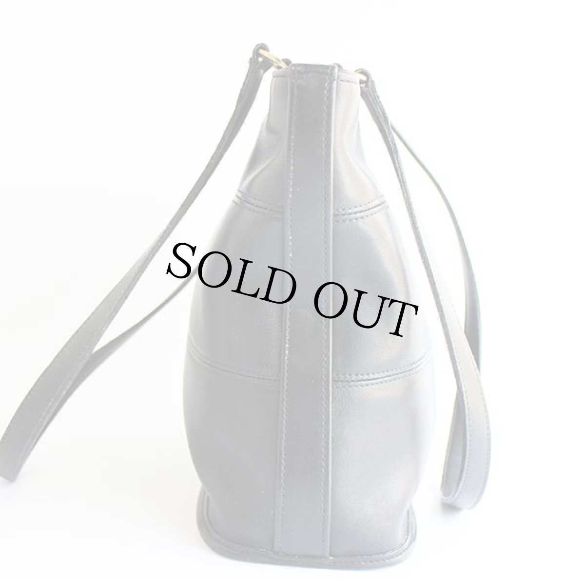 画像3: USA製 COACH オールド コーチ レザー トートバッグ 黒★9098 (3)