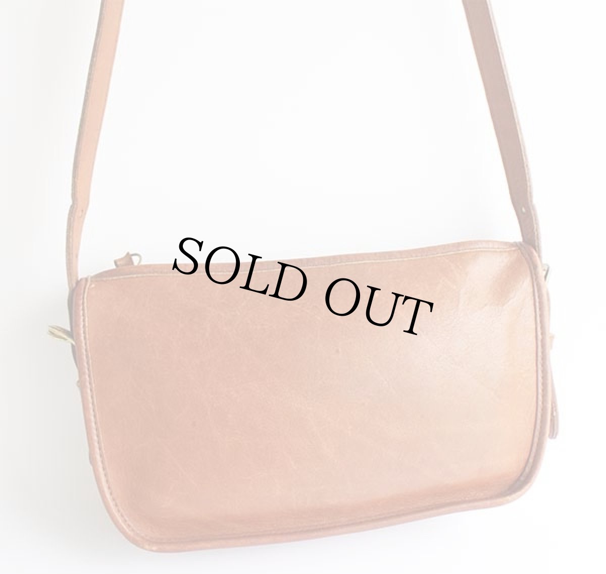 画像2: USA製 COACH オールド コーチ レザー ショルダーバッグ 茶★328 (2)