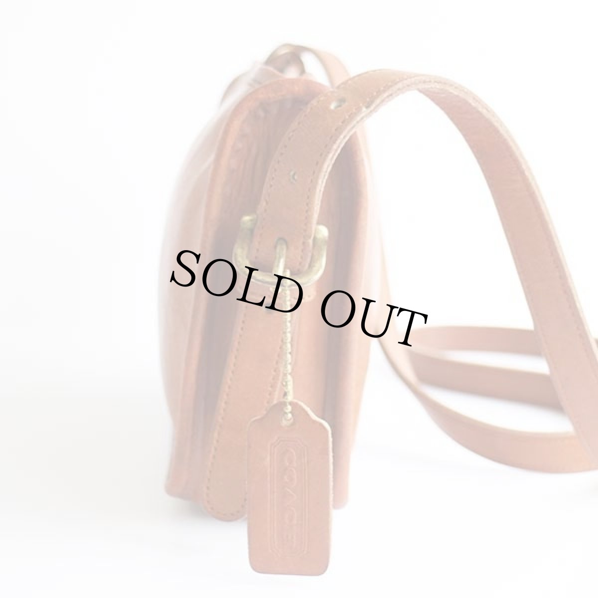 画像4: USA製 COACH オールド コーチ レザー ショルダーバッグ 茶★328 (4)