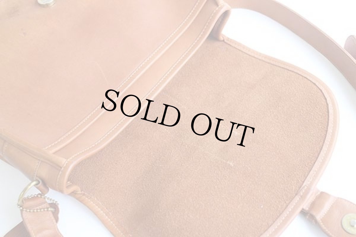 画像6: USA製 COACH オールド コーチ レザー ショルダーバッグ 茶★1073 (6)