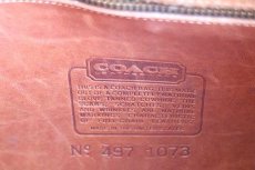 画像7: USA製 COACH オールド コーチ レザー ショルダーバッグ 茶★1073 (7)