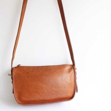 画像1: USA製 COACH オールド コーチ レザー ショルダーバッグ 茶★328 (1)