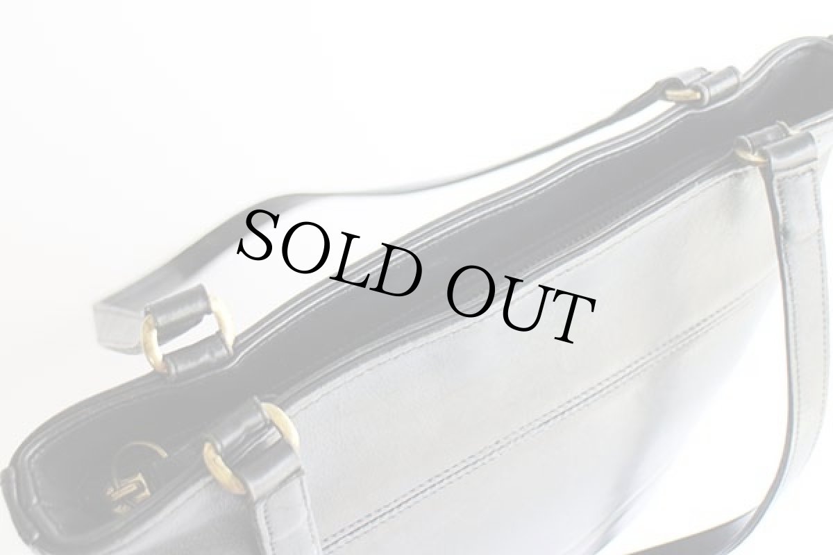 画像8: USA製 COACH オールド コーチ レザー トートバッグ 黒★9098 (8)