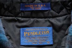 画像4: 90s USA製 PENDLETONペンドルトン オンブレチェック ウールシャツ (4)