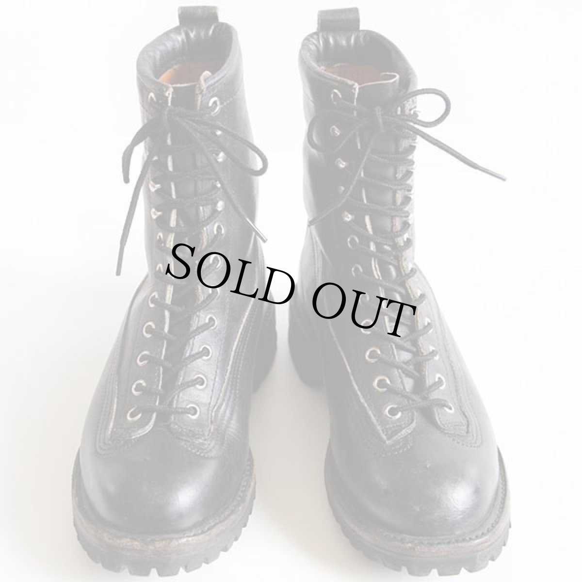 画像3: USA製 UNKNOWN ラインマンブーツ 黒 7 (3)