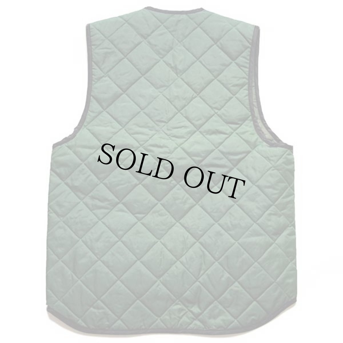 画像2: 80s USA製 UNKNOWN ナイロン キルティング ライナーベスト 緑 3 (2)