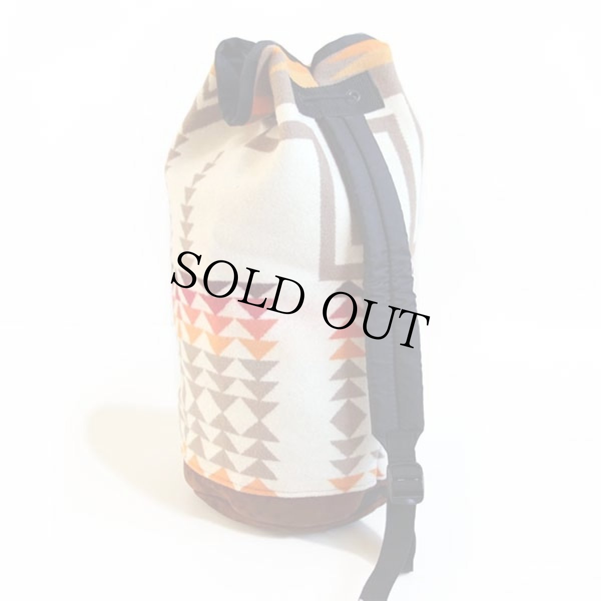 画像2: 90s USA製 PENDLETONペンドルトン チーフジョセフ ネイティブ柄 ボトムレザー ウール ブランケット ワンショルダーバッグ (2)