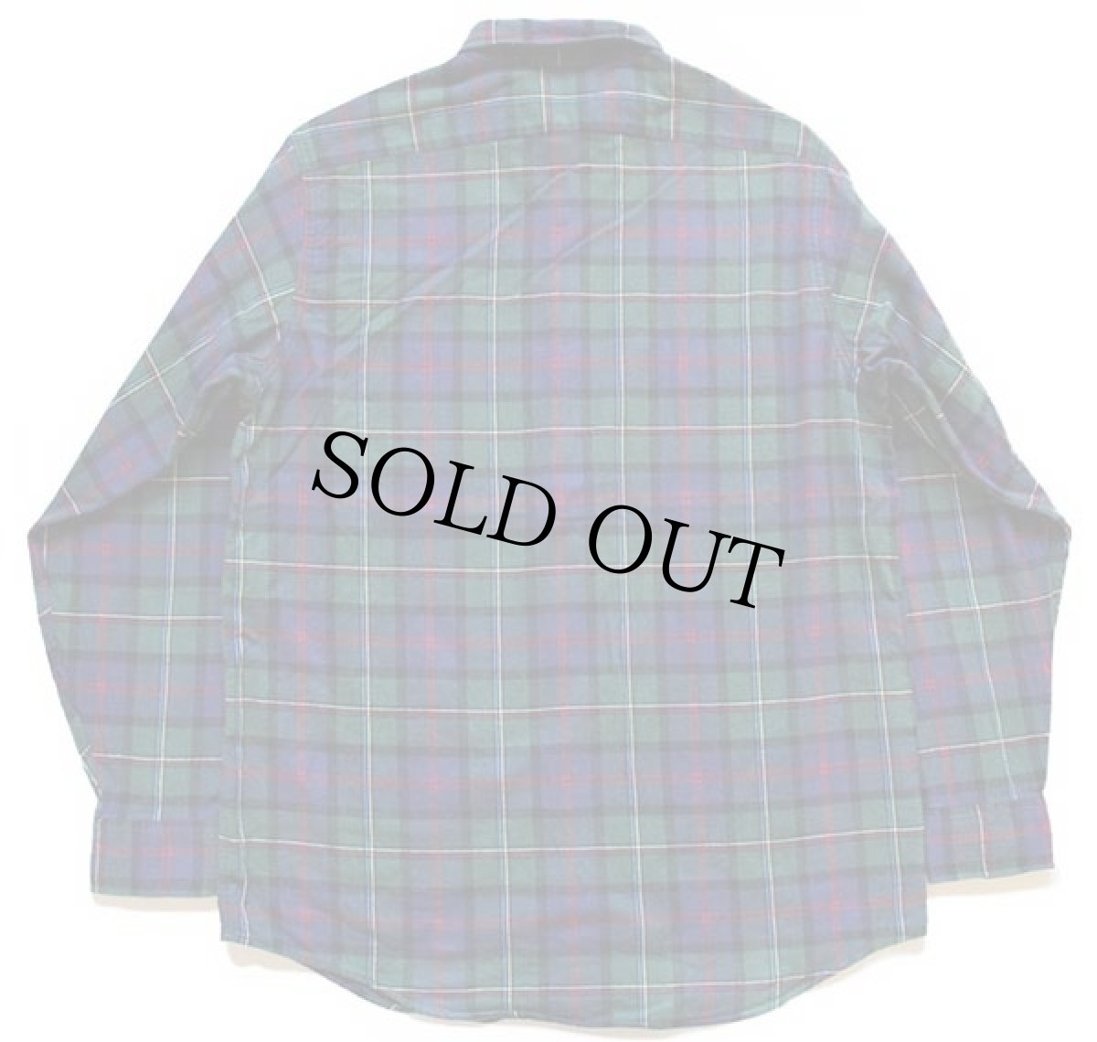画像2: 80s USA製 L.L.Bean タータンチェック ボタンダウン コットン ライトネルシャツ M (2)