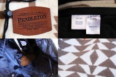 画像5: 90s USA製 PENDLETONペンドルトン チーフジョセフ ネイティブ柄 ボトムレザー ウール ブランケット ワンショルダーバッグ (5)