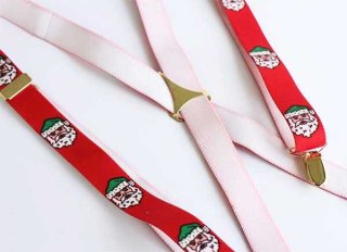 USA製 COLE-HAANコールハーン 織り柄 ボタンタブ式 サスペンダー